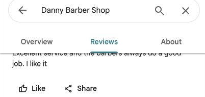 Five-star Google review 14 for Danny Barber Shop