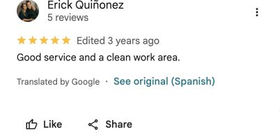 Five-star Google review 18 for Danny Barber Shop
